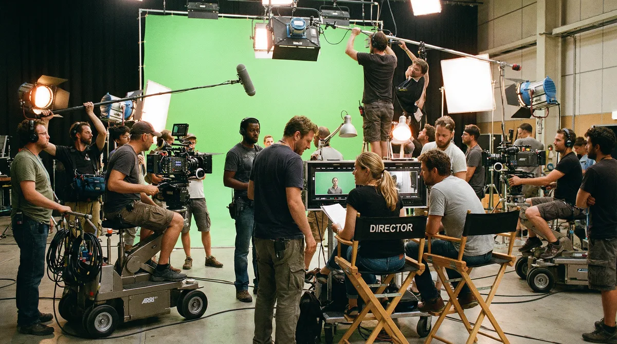 抖阴国际影视合作拍摄现场实景